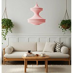 Подвесной вязаный розовый светильник «Моника» варинант исполнения - 5 | Loft Concept в Сочи