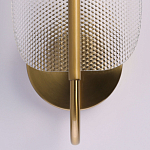 Бра с изогнутым рельефным плафоном Textured Glass варинант исполнения - 5 | Loft Concept в Сочи