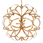 Люстра круглая в виде объёмного цветка Golden Flower Sphere варинант исполнения - 2 | Loft Concept в Сочи