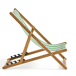 Шезлонг из акации и ткани Argentina варинант исполнения - 6 | Loft Concept в Сочи