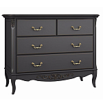 Комод черный из массива бука в стиле прованс Black Provence варинант исполнения - 2 | Loft Concept в Сочи