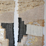 Триптих Геометрический гобелен бежевый Figurative Beige Wall Hangings варинант исполнения - 2 | Loft Concept в Сочи