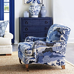 Кресло Trumann Club Chair Blue Landscape синий пейзаж варинант исполнения - 3 | Loft Concept в Сочи