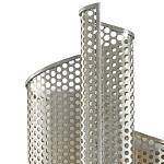 Бра серебряное изогнутой формы с перфорацией Perforation варинант исполнения - 1 | Loft Concept в Сочи