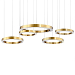 Люстра Light Ring Horizontal Латунь варинант исполнения - 1 | Loft Concept в Сочи