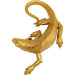 Настенный декор в виде золотой ящерицы Golden Lizard  варинант исполнения - 3 | Loft Concept в Сочи