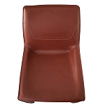 Стул коричневый из искуственной кожи на 4-х ножках Enigma Brown варинант исполнения - 3 | Loft Concept в Сочи