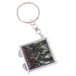 Зеркало брелок складное двухстороннее из натурального камня Серафинит Stone Mirrors варинант исполнения - 5 | Loft Concept в Сочи