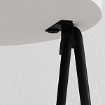 Стол приставной с 2-мя круглыми белыми столешницами ESSEL SIDE TABLE WHITE варинант исполнения - 2 | Loft Concept в Сочи