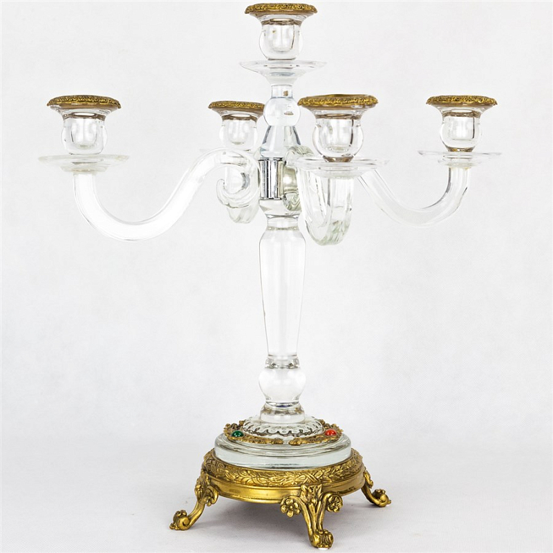 Подсвечник Transparent Candlestick Бронза Прозрачный (Transparent) в Сочи | Loft Concept 