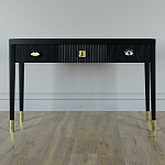 Дизайнерский Письменный стол Elsa Dreams Black с тремя ящиками варинант исполнения - 1 | Loft Concept в Сочи