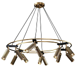 Люстра круглая с медными фактурными плафонами Trustworthiness варинант исполнения - 1 | Loft Concept в Сочи