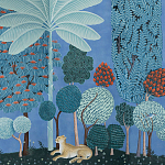 Мебельная ткань Oasis Blue Велюр  варинант исполнения - 1 | Loft Concept в Сочи