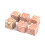 Камни для охлаждения виски из розового мрамора Natural Stone Cube варинант исполнения - 3 | Loft Concept в Сочи