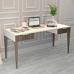 Рабочий стол с прямоугольной белой столешницей и 2-мя ящиками Harper Line варинант исполнения - 2 | Loft Concept в Сочи