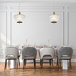 Подвесной светильник многослойный из рифленого прозрачного стекла Academy of Light варинант исполнения - 7 | Loft Concept в Сочи