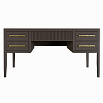 Большой Рабочий стол Primo с 5 выдвижными ящиками Темный орех варинант исполнения - 7 | Loft Concept в Сочи