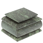 Шкатулка с зеркалом из натурального камня змеевик Stone Casket варинант исполнения - 2 | Loft Concept в Сочи