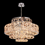 Люстра хрустальная в неоклассическом стиле на серебристом каркасе Majesty варинант исполнения - 1 | Loft Concept в Сочи