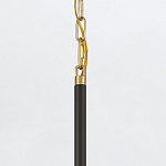 Подвесной светильник с плафоном в форме плоского купола и белой шарообразной лампой Eurofase варинант исполнения - 6 | Loft Concept в Сочи