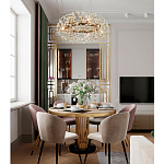 Круглая подвесная люстра Crystal Dandelions Chandelier варинант исполнения - 3 | Loft Concept в Сочи