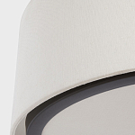 Потолочный светильник с круглым хлопковым абажуром Frosted Diffuser варинант исполнения - 3 | Loft Concept в Сочи