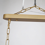 Люстра подвесная овальная со стеклянными трубками Длина 100 см Nembus варинант исполнения - 2 | Loft Concept в Сочи