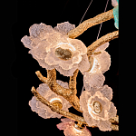 Люстра круглая на золотом каркасе с цветочным декором Miscellaneous herbs варинант исполнения - 5 | Loft Concept в Сочи