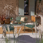 Зелёная скамья из стали Goodwin Metal Bench Green варинант исполнения - 4 | Loft Concept в Сочи