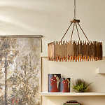 Люстра с абажуром из ротанга Wicker Furniture варинант исполнения - 4 | Loft Concept в Сочи