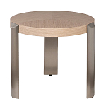 Столик журнальный круглый со светлым шпоном Light Veneer Table варинант исполнения - 1 | Loft Concept в Сочи