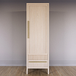 Узкий Шкаф Primo с 2 выдвижными ящиками Светлый дуб варинант исполнения - 2 | Loft Concept в Сочи