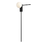 Бра с белым шарообразным плафоном и черным минималистичным каркасом Direct Rays варинант исполнения - 2 | Loft Concept в Сочи