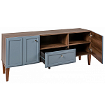 ТВ-тумба серая из массива бука с 2-мя дверками и ящиком Wenge Light варинант исполнения - 4 | Loft Concept в Сочи