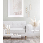 Подвесной светильник с 3-мя округлыми матовыми плафонами из белого стекла Golden Swirl варинант исполнения - 9 | Loft Concept в Сочи