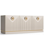 ТВ-тумба с 3-мя фактурными дверцами Satin Furniture варинант исполнения - 1 | Loft Concept в Сочи