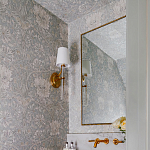 Зеркало прямоугольное в фактурной золотой раме Reflective Fabric варинант исполнения - 4 | Loft Concept в Сочи