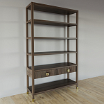 Стеллаж с двумя ящиками Elsa Dreams Walnut варинант исполнения - 1 | Loft Concept в Сочи