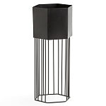 Кашпо Elevated Planters Сlive 59 черное  варинант исполнения - 1 | Loft Concept в Сочи