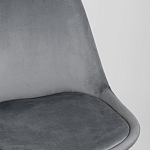 Стул с мягким велюровым сиденьем Arvika Grey варинант исполнения - 7 | Loft Concept в Сочи