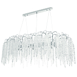 Линейная люстра с хрустальными подвесками Bunch of Crystal Berries Linear Chandelier 16 варинант исполнения - 1 | Loft Concept в Сочи