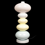 Настольная лампа из стеклянных сфер в пастельных тонах Высота 48 см Pastel Lunaria варинант исполнения - 1 | Loft Concept в Сочи