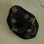 Подставка из эпоксидной смолы с цветами черная Epoxy Resin Flowers Black варинант исполнения - 2 | Loft Concept в Сочи