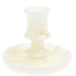 Подсвечник в виде чаши из натурального камня оникс Stone Candlestick варинант исполнения - 1 | Loft Concept в Сочи