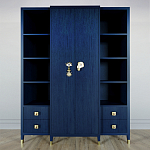 Большой шкаф с витриной Elsa Dreams Blue варинант исполнения - 6 | Loft Concept в Сочи