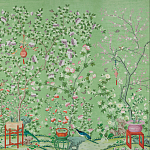 Обои ручная роспись Belvoir Pistachio варинант исполнения - 2 | Loft Concept в Сочи