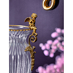 Ваза прозрачная с бронзовыми ручками в виде ангелов Eden Garden варинант исполнения - 4 | Loft Concept в Сочи