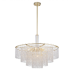 Люстра многоярусная с каскадами кристаллов Crystal Rains варинант исполнения - 3 | Loft Concept в Сочи