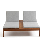 Шезлонг двухместный из эвкалипта Sunset варинант исполнения - 3 | Loft Concept в Сочи