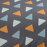 Постельное белье из сатина с принтом треугольники 150х200 см Triangular Dreams варинант исполнения - 2 | Loft Concept в Сочи